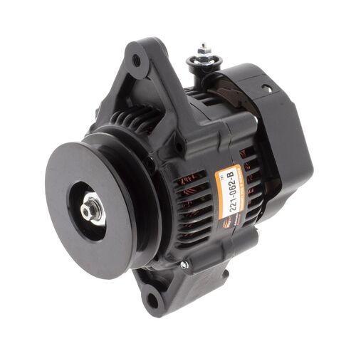 Alternator 12V 55A, Light Weight Single Wire Application Black Series Performance