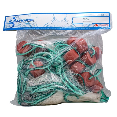 50ft Nylon Bait Net With 3/4 Mesh - 4'6 Drop - Drag Net