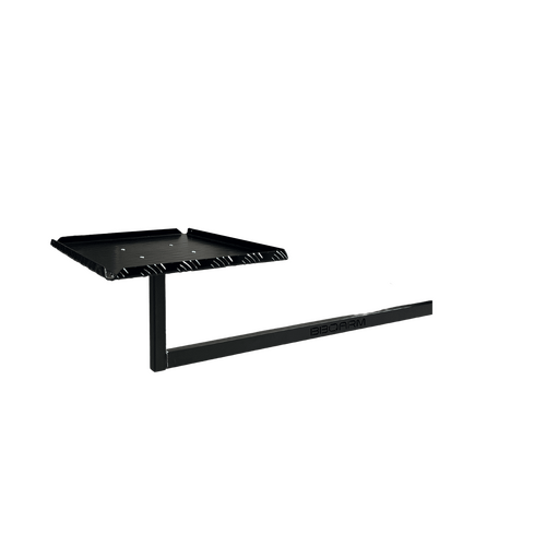 BBQ ARM KIT FOR UNDER CHASSIS MOUNTING - LARGE BLACK POWDERCOAT WITH TRAY RISER