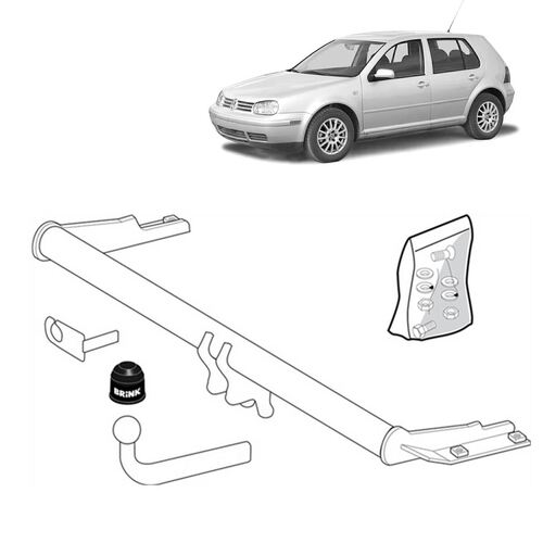 Brink Towbar to suit Volkswagen Golf (03/1994 - 03/1998), Volkswagen Golf (03/1994 - 03/1998)