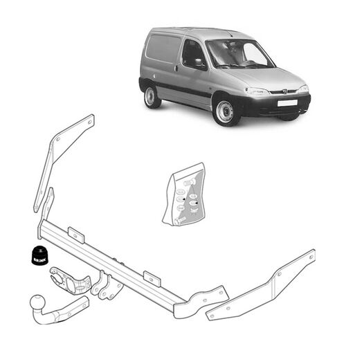 Brink Towbar to suit Peugeot Partner (06/1996 - 03/2008), Peugeot Partner (08/2005 - 03/2008), Citroen Berlingo (07/1999 - 03/2008), Citroen Berlingo 