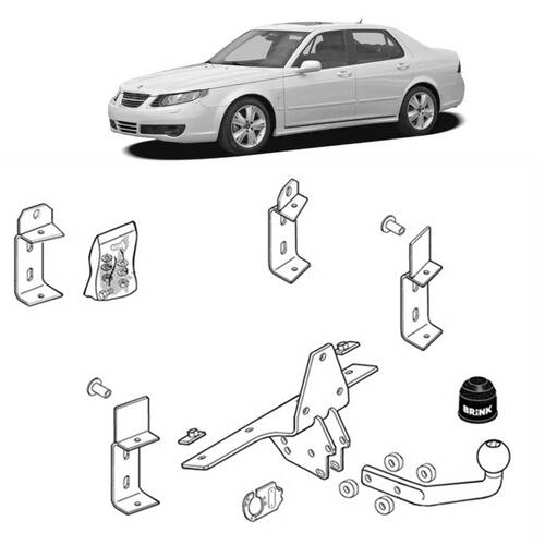 Brink Towbar to suit Saab 9-5 (03/1999 - 12/2009), Saab 9-5 (11/1997 - 09/2009)