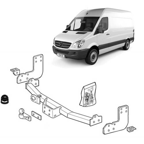 Brink Towbar to suit MERCEDES-BENZ SPRINTER 3-t (02/1995 - 05/2006), MERCEDES-BENZ Sprinter (02/1996 - on), MERCEDES-BENZ Sprinter (04/2000 - 05/2006)