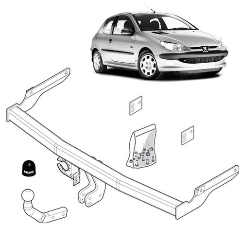 Brink Towbar to suit Peugeot 206 (04/1999 - 03/2003)