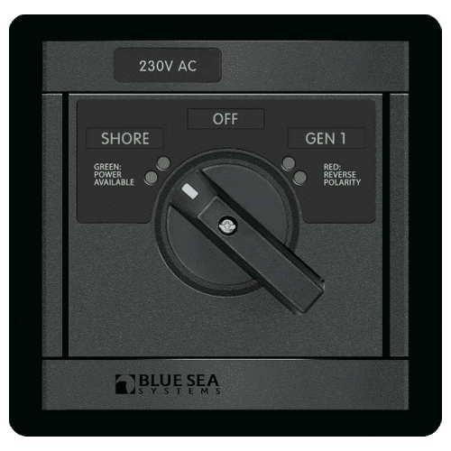 Blue Sea Systems Panel 360 Rotary 230V 65A Off+2 Sources