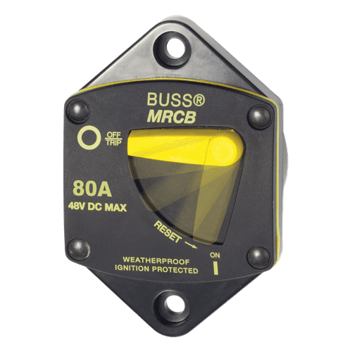 Blue Sea Systems Panel Mount 187-Series Circuit Breakers 80A