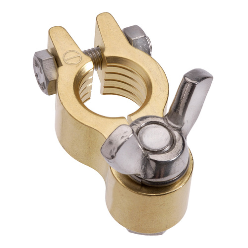 Projecta Forged Brass Heavy Duty Wingnut Negative Terminal (Blister 1)