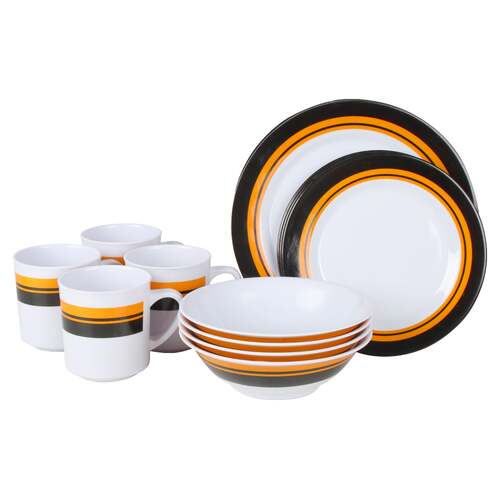 Wildtrak Melamine Camping Dinner Set 16Pce A/C Cc1032