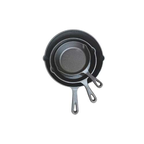 Wildtrak Cast Iron Frying Pan Set 4.2Kg 10 X 8 X 7Cm