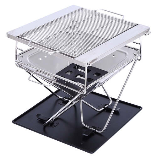 Wildtrak Frontier 450 Stainless Steel Fold Bbq 31 X 31 X 22Cm