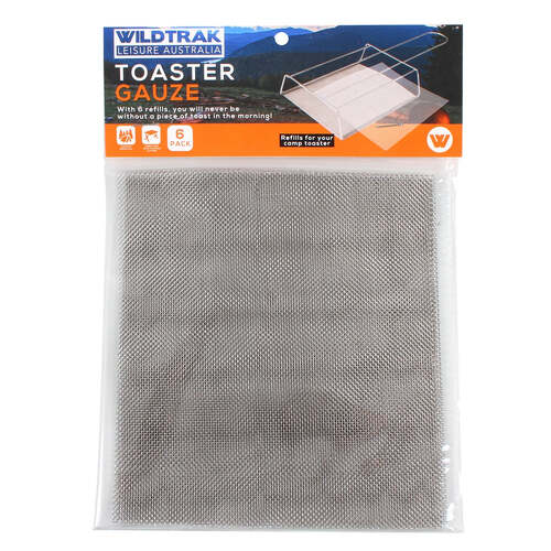 Wildtrak Toaster Gauze 6Pk 16X14.2Cm Replacement H/S A/C Cc1023