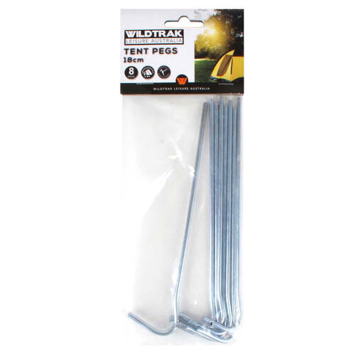 Wildtrak Tent Pegs 180X4Mm 8Pk Ac Cc3000