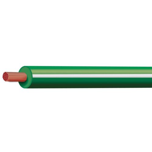 Green/White 3mm Trace Single Core 30M (Spooled Length)