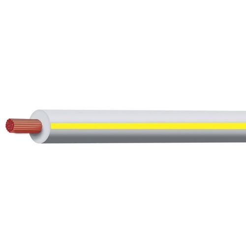 3mm White/Yellow Tracer Cable 30M (Spooled Length)