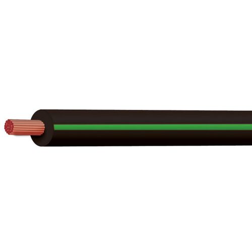 Black/Green 3mm Trace Single Core 100M (Spooled Length)