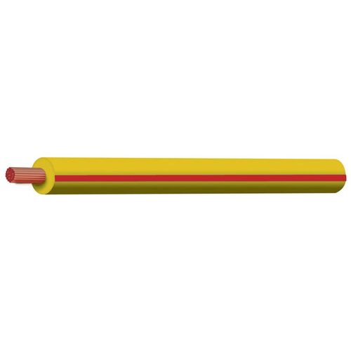 Yellow/Red 3mm Trace Single Core Core 100M (Spooled Length)