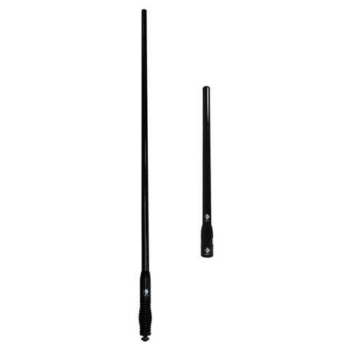 RFI UHF CB 5dBi Collinear Antenna (477 MHz); 5m FME(F), UHF(M) Adaptor + CDQ3000 - Black