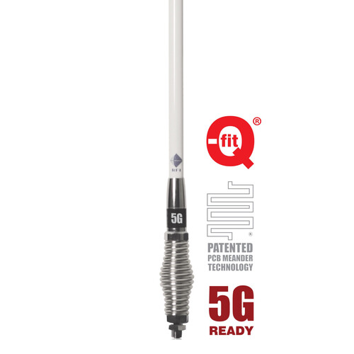 RFI 5G LTE 6.5dBi Collinear Antenna (698-3800 MHz); 5m SMA(M) - White