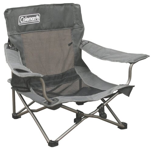 Coleman Chair Quad Deluxe Mesh Event/Beach (Grey)