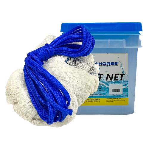 Seahorse 10ft Bottom Pocket - Nylon Cast Net With 1" Mesh