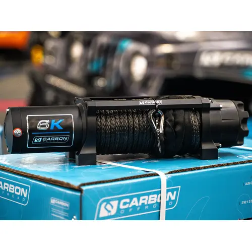 Carbon Offroad Long Drum 6000lb ATV/Small 4X4 Winch