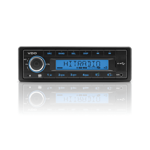 Vdo Vdo Media Player 24V Headunit Mp3/Aux/Tuner/Usb/Bluetooth Lcd Display *Not Cd Compatible