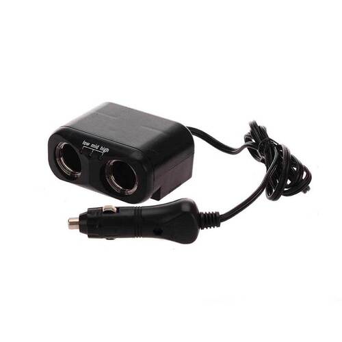 OzTrail 12V 2 Way Power Socket w/ Batt Indicator