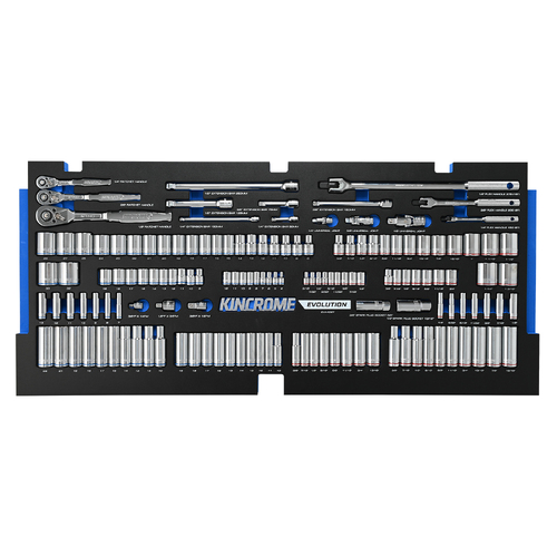 Kincrome Evolution 144 Piece Sockets & Accessories Eva Tray