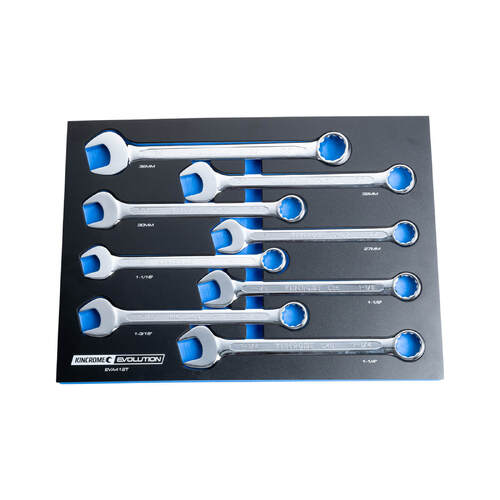 Kincrome Evolution 8 Piece Jumbo Combination Spanners Eva Tray