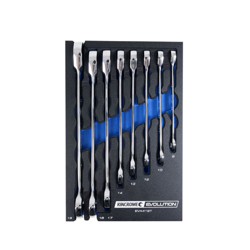 Kincrome Evolution 8 Piece Gear Spanner Eva Tray