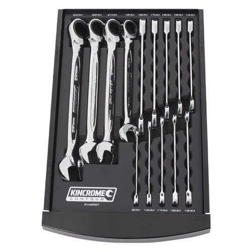 Kincrome Contour 14 Piece Gear Spanner Eva Tray