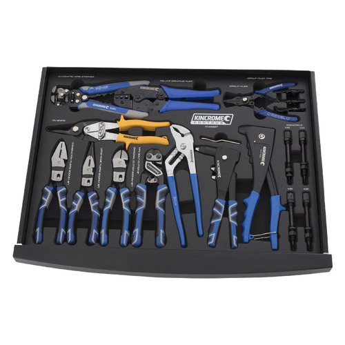 Kincrome Contour 15 Piece Pliers & Riveters Eva Tray