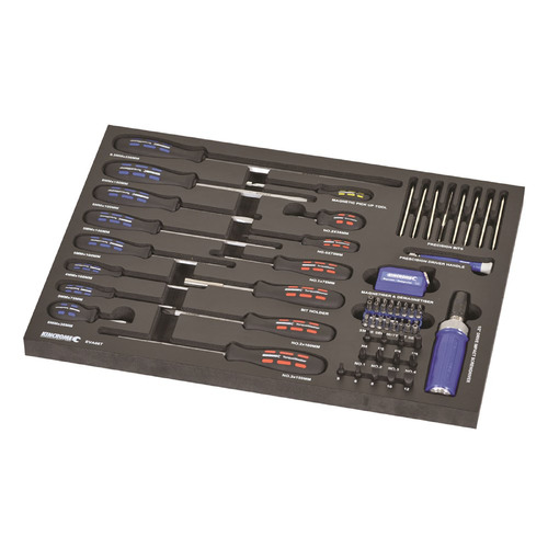 Kincrome Contour 69 Piece Torquemasterft Screwdrivers & Fastening Eva Tray