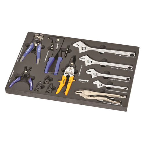 Kincrome Contour 13 Piece Pliers & Wrenches Eva Tray