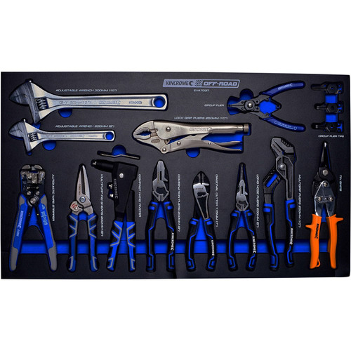 Kincrome Off-Road 12 Piece Plier & Wrench Eva Tray