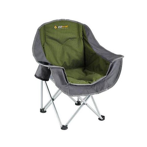 Oztrail Moon Chair Junior With Arms Green