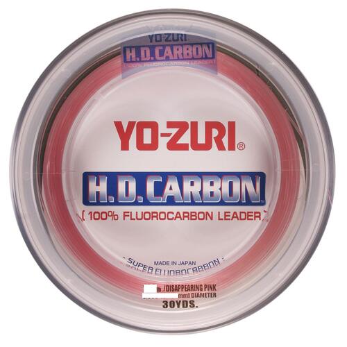 Yo-Zuri HD Carbon Leader 30yd - 10lb Pink