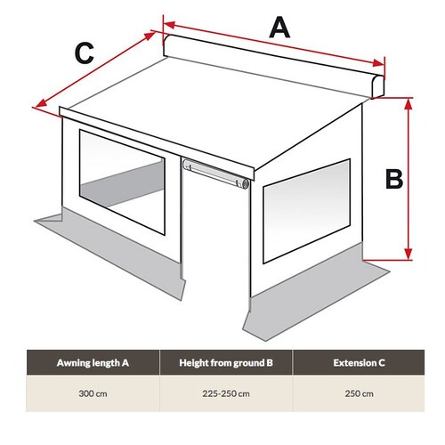 Fiamma Privacy Rooms [Size: Fiamma Privacy Room - Medium 300cm]