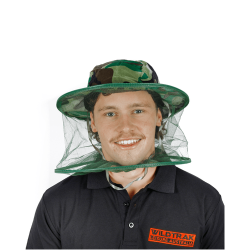 Wildtrak Mosquito Net Withwide Brim Hat Osfm Camo