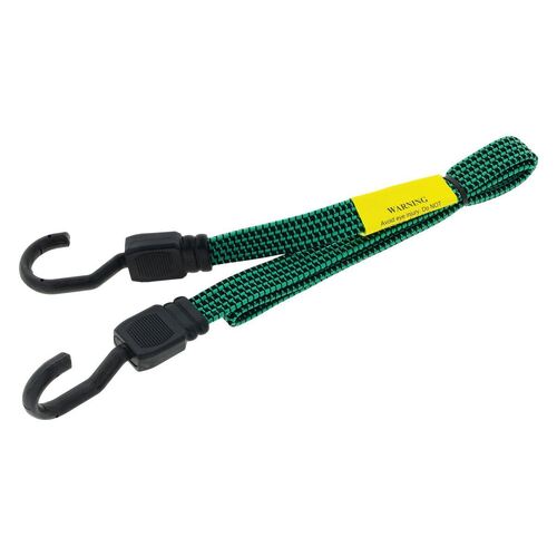 Hulk 4x4 Fat Bungee Strap 100Cm Green Tie Down Non Scratch Hook