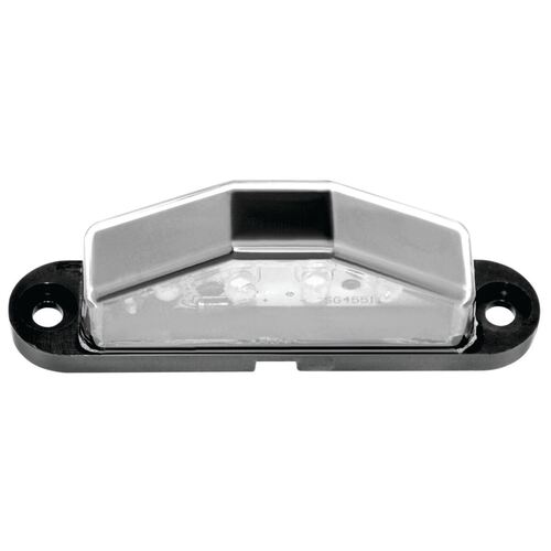 Hulk 4x4 Led License Plate Lamp 10-30V Triangular Blk Hsng 300Mm Lead