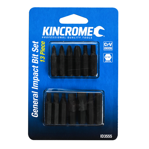 Kincrome General Impact Bit Set 5/16" Drive 13 Piece