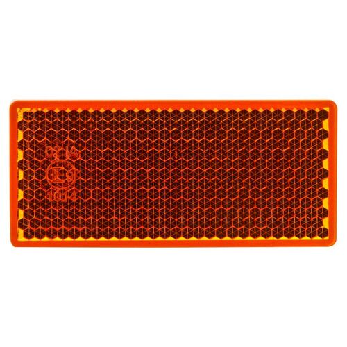 Ignite Pkt 20 Amber Reflector 3M Self Adhesive Mounting Base 70 X 30 X 6Mm