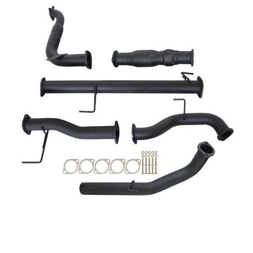 Isuzu Mu-X 3.0L 4JJ1-TCX 2013 - 7/2018 3" Turbo Back Carbon Offroad Exhaust With Cat & No Muffler