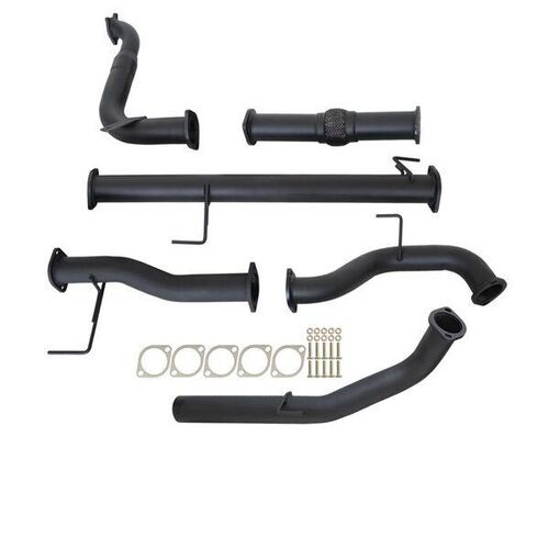 Isuzu Mu-X 3.0L 4JJ1-TCX 2013 - 7/2018 3" Turbo Back Carbon Offroad Exhaust With Pipe Only