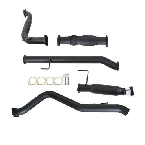 Isuzu D-Max Tf 3.0L 4JJ1-TCX 6/2010 - 9/2016 3" Turbo Back Carbon Offroad Exhaust With Cat & Muffler