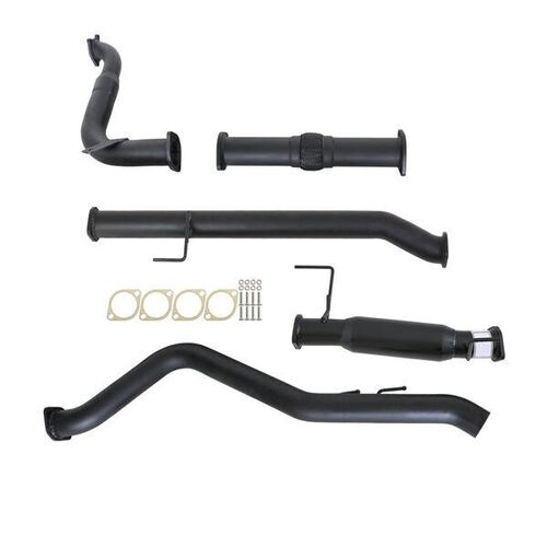 Isuzu D-Max Tf 3.0L 4JJ1-TCX 6/2010 - 9/2016 3" Turbo Back Carbon Offroad Exhaust With Hotdog & No Cat