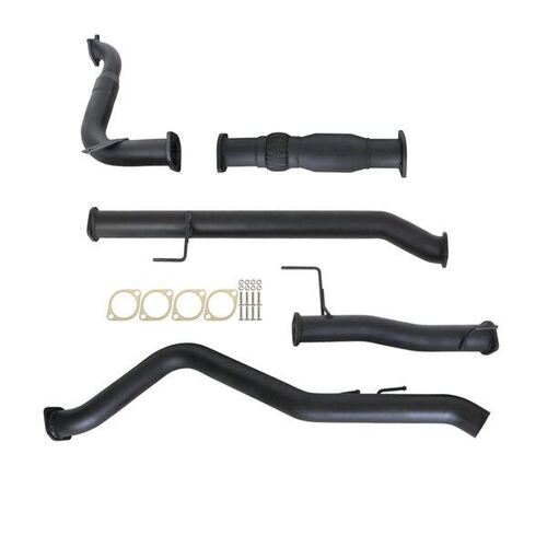 Isuzu D-Max Tf 3.0L 4JJ1-TCX 6/2010 - 9/2016 3" Turbo Back Carbon Offroad Exhaust With Cat & Pipe