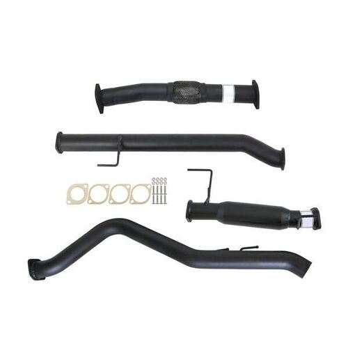 Isuzu D-Max Tf 3.0L 4JJ1-TCX 2017>3" # Dpf # Back Carbon Offroad Exhaust With Hotdog