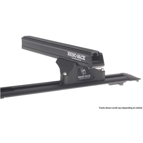 Rhino Rack Heavy Duty Rltp Black 2 Bar Roof Rack For Citroen Berlingo 2Dr Van 08/99 To 02/09